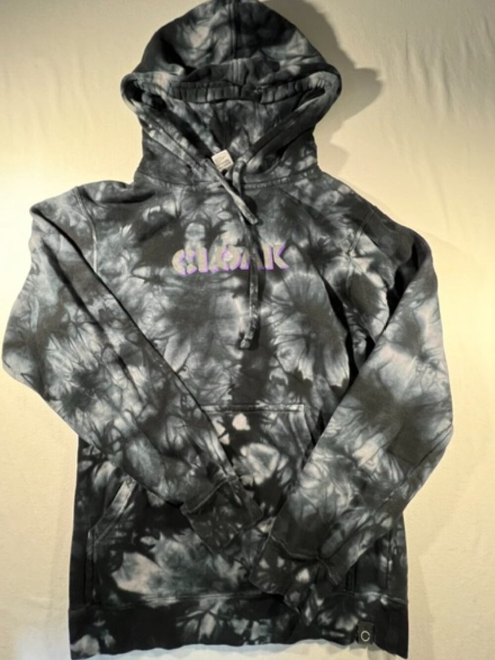 CLOAK Brand Markiplier Streetwear Tie Dye Hoodie Small 18x27 Graphic